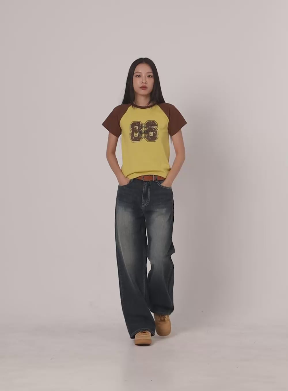 Slim Fit Baggy Jeans IL409