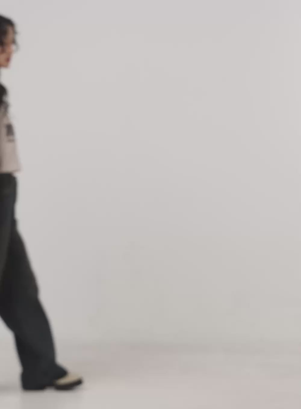 Long-Sleeve Raglan Printed Top ON404