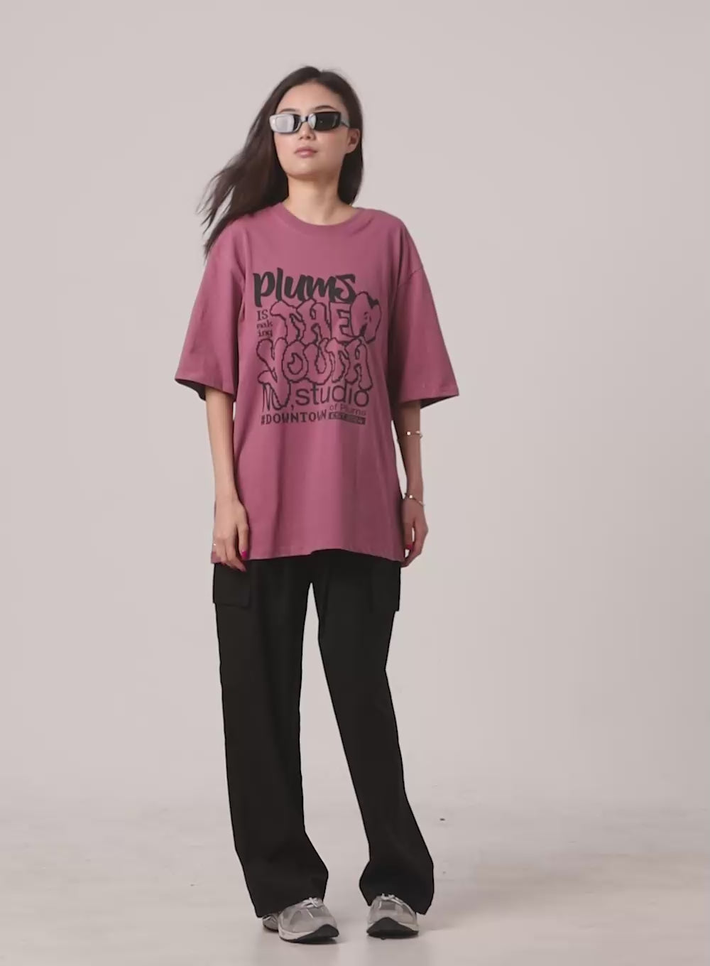 Oversized Graphic Tee CU417