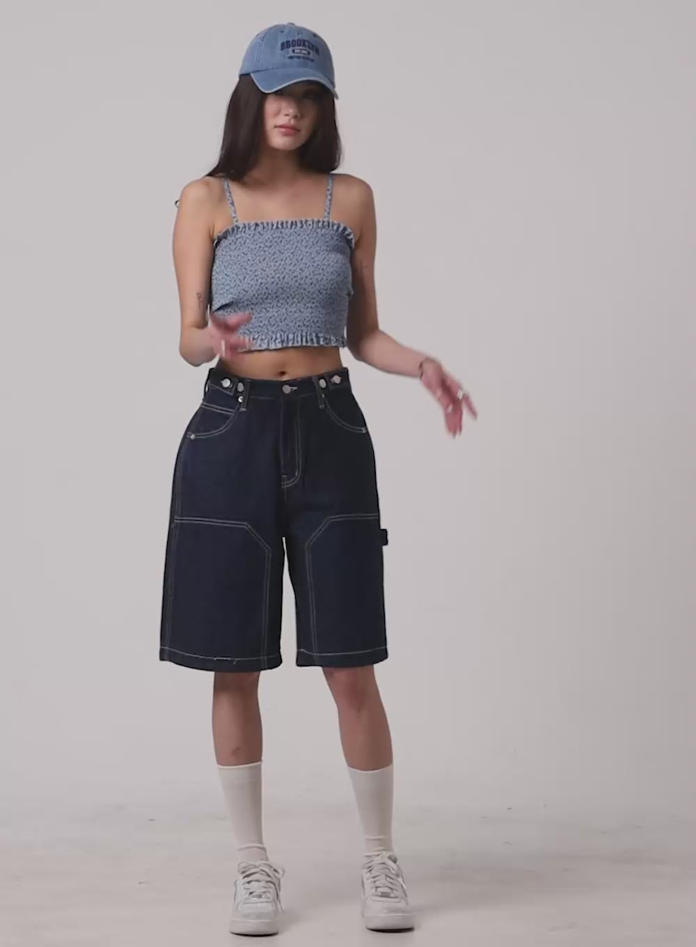 Floral Square Neck Cami Top CA430