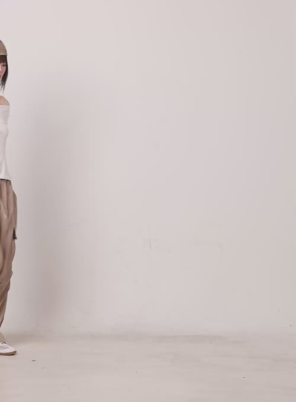 Cargo Wide-Leg Windbreaker Pants IY502