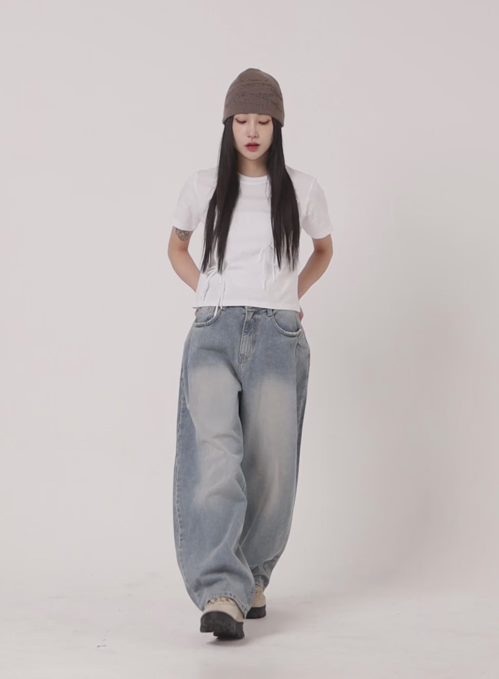 Wide Leg Baggy Jeans CM405