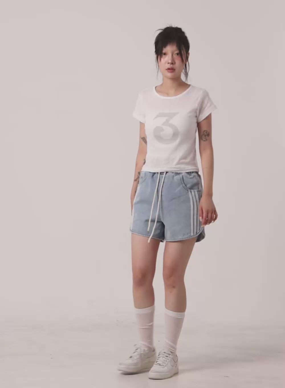 Cotton Graphic Crop Top CL415