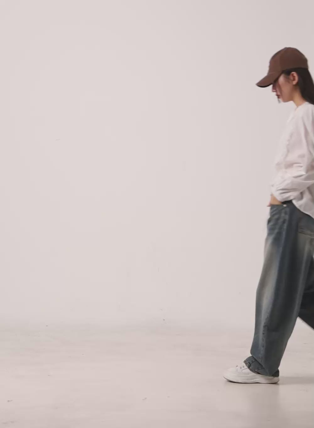 Irene Washed Baggy Jeans IF510