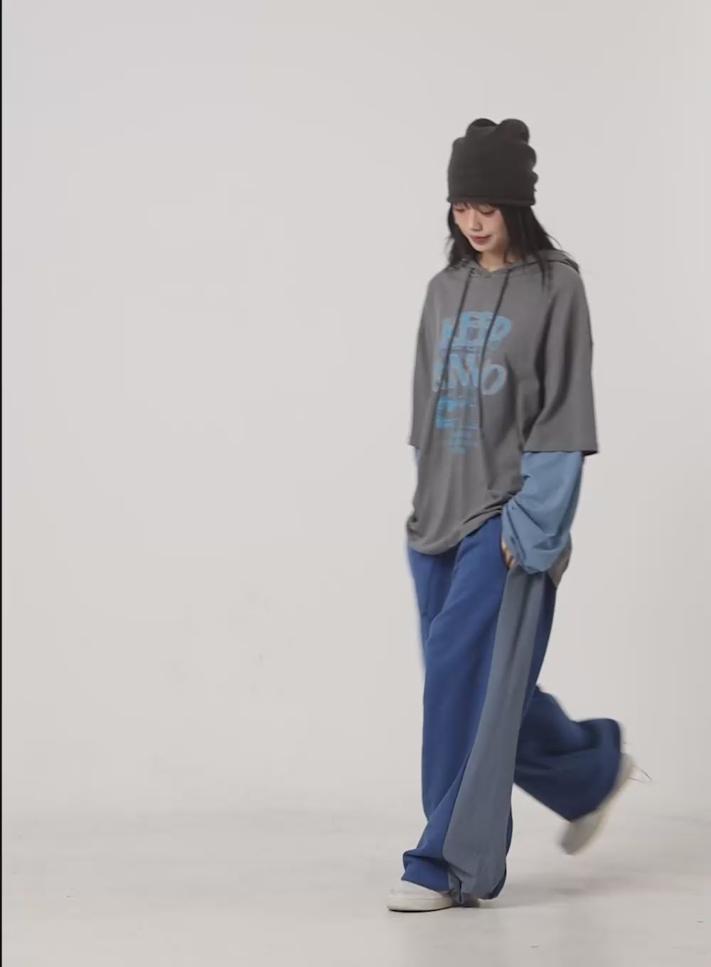 Banded Mixed Color Nylon Sweatpants CS420