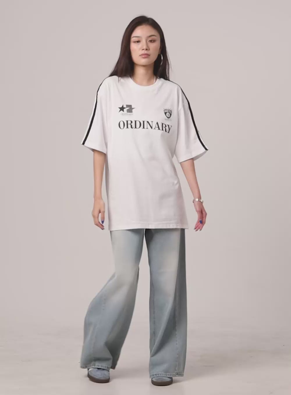 Washed Baggy Jeans CY431