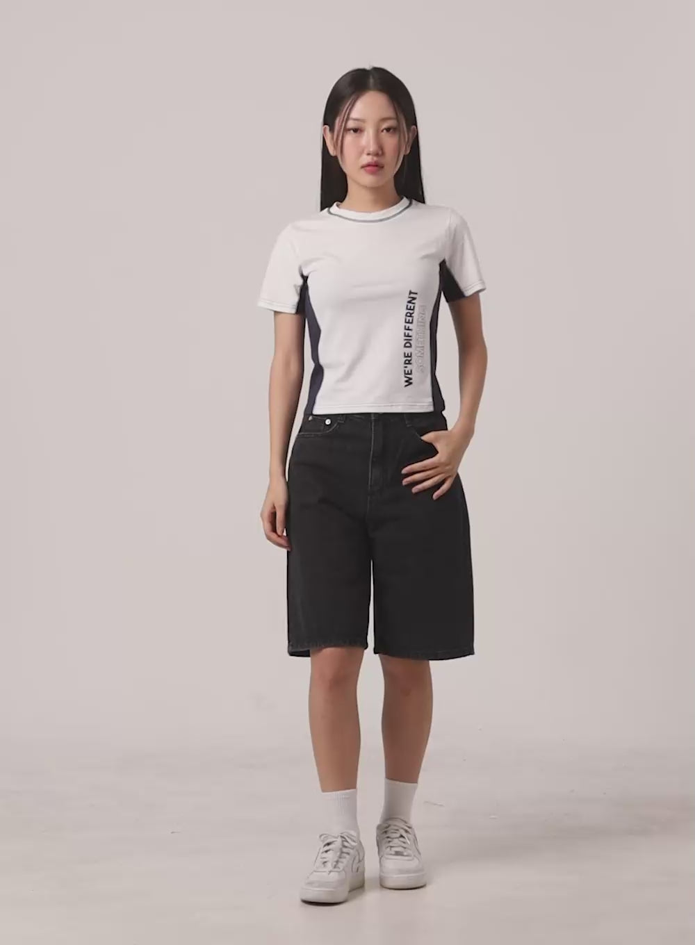 Basic Wide Leg Jorts OL401