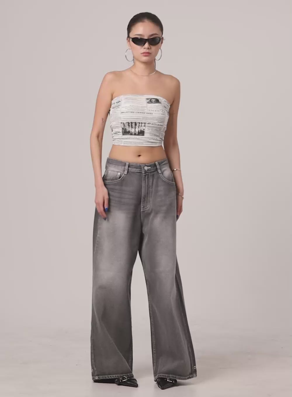 Low Rise Baggy Jeans CY431