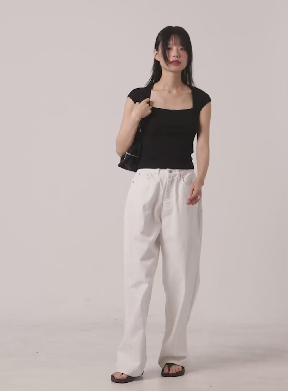 Cotton Wide Fit Solid Pants CL412