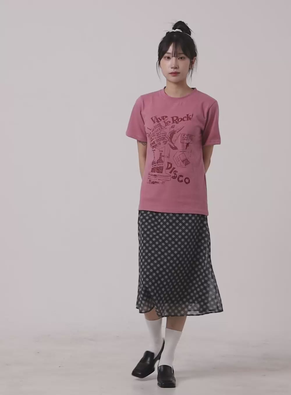 Loose Fit Graphic Lettering T-Shirt OA426