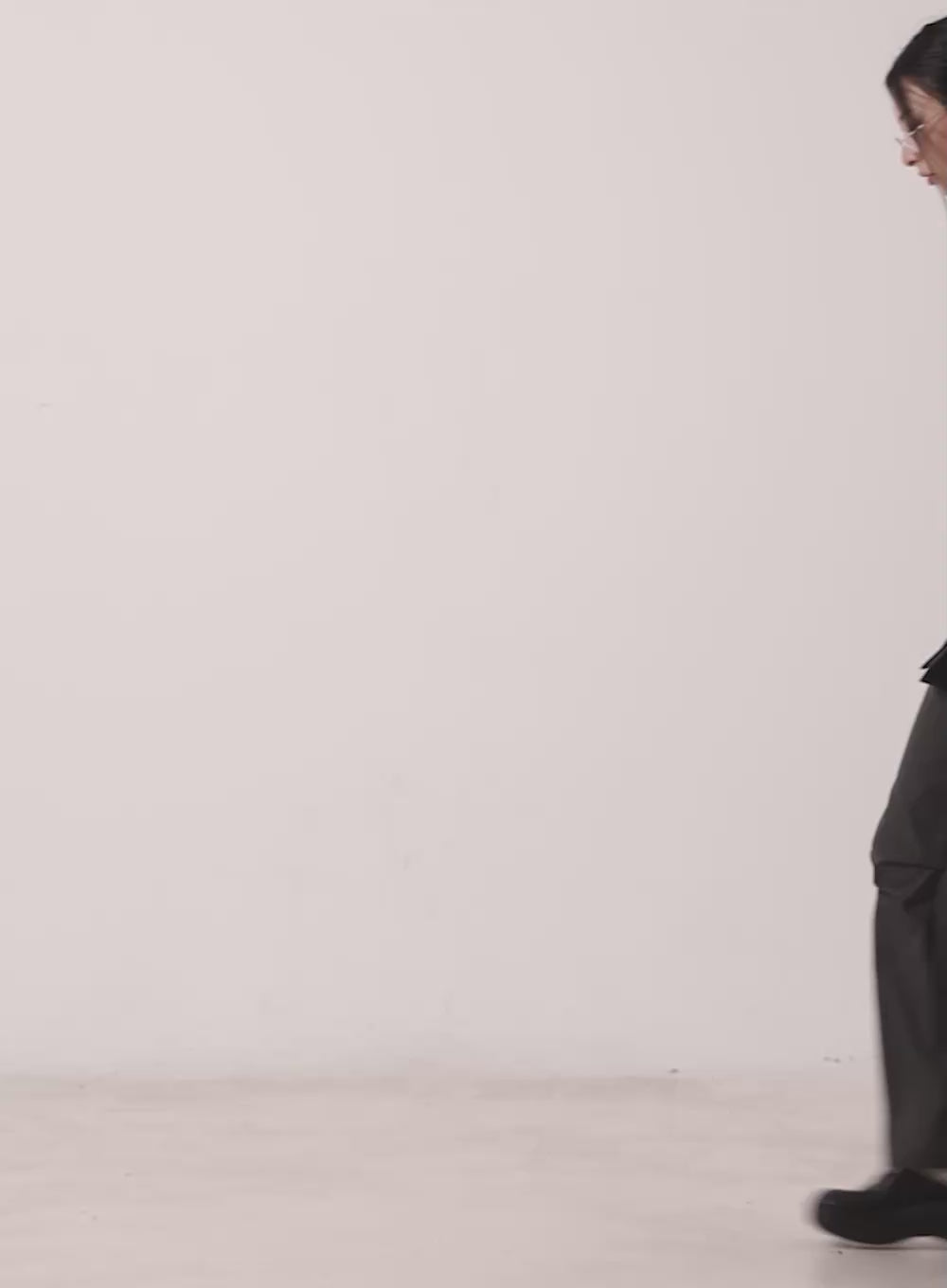 Pintuck Pleated Bootcut Skirt Pants CM503