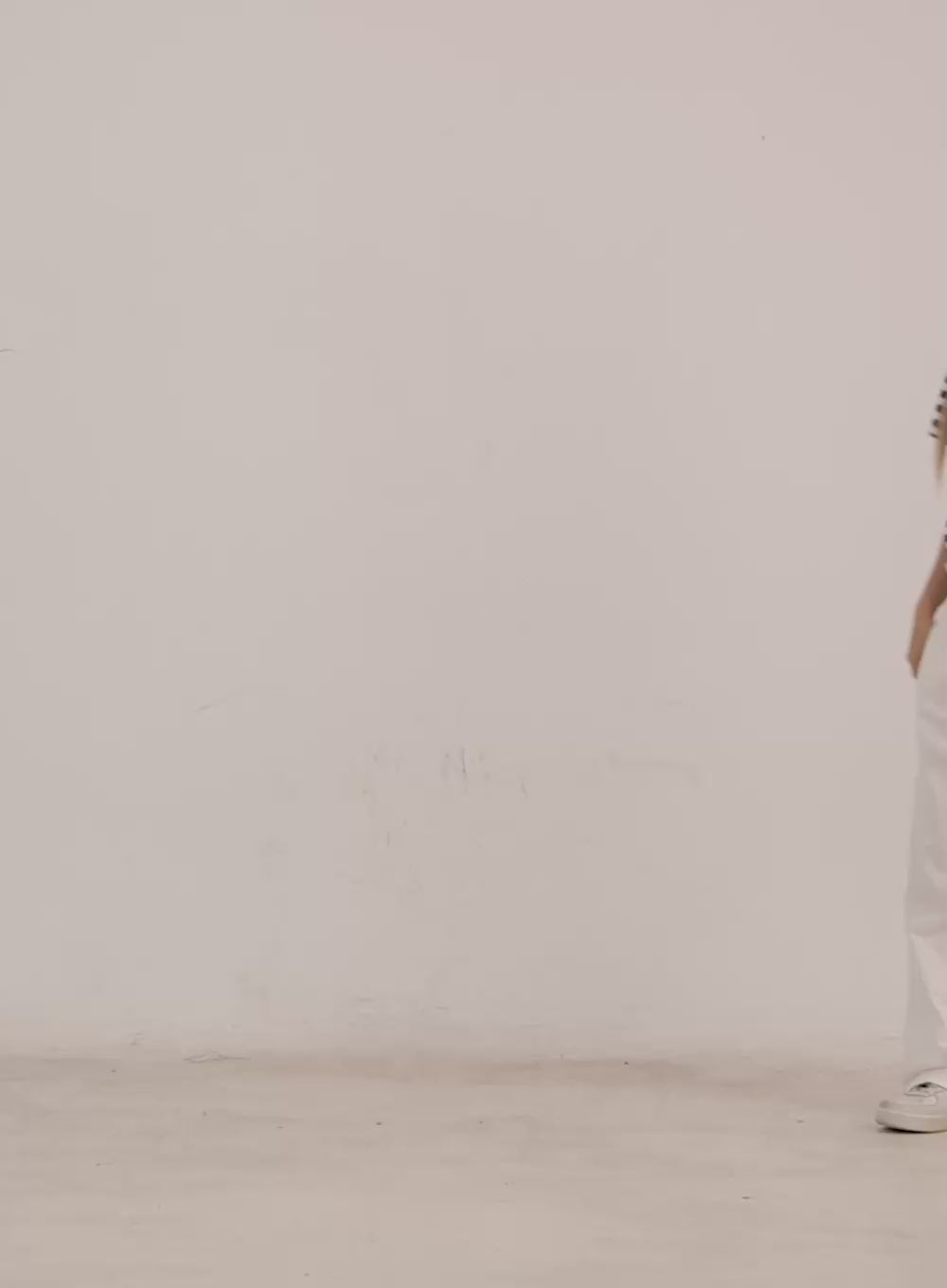 Pintuck Oversized Cotton Trousers CY505