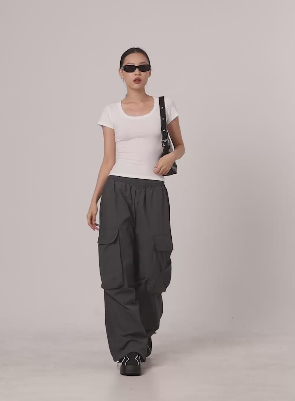 Cotton U-Neck Crop Top IL409