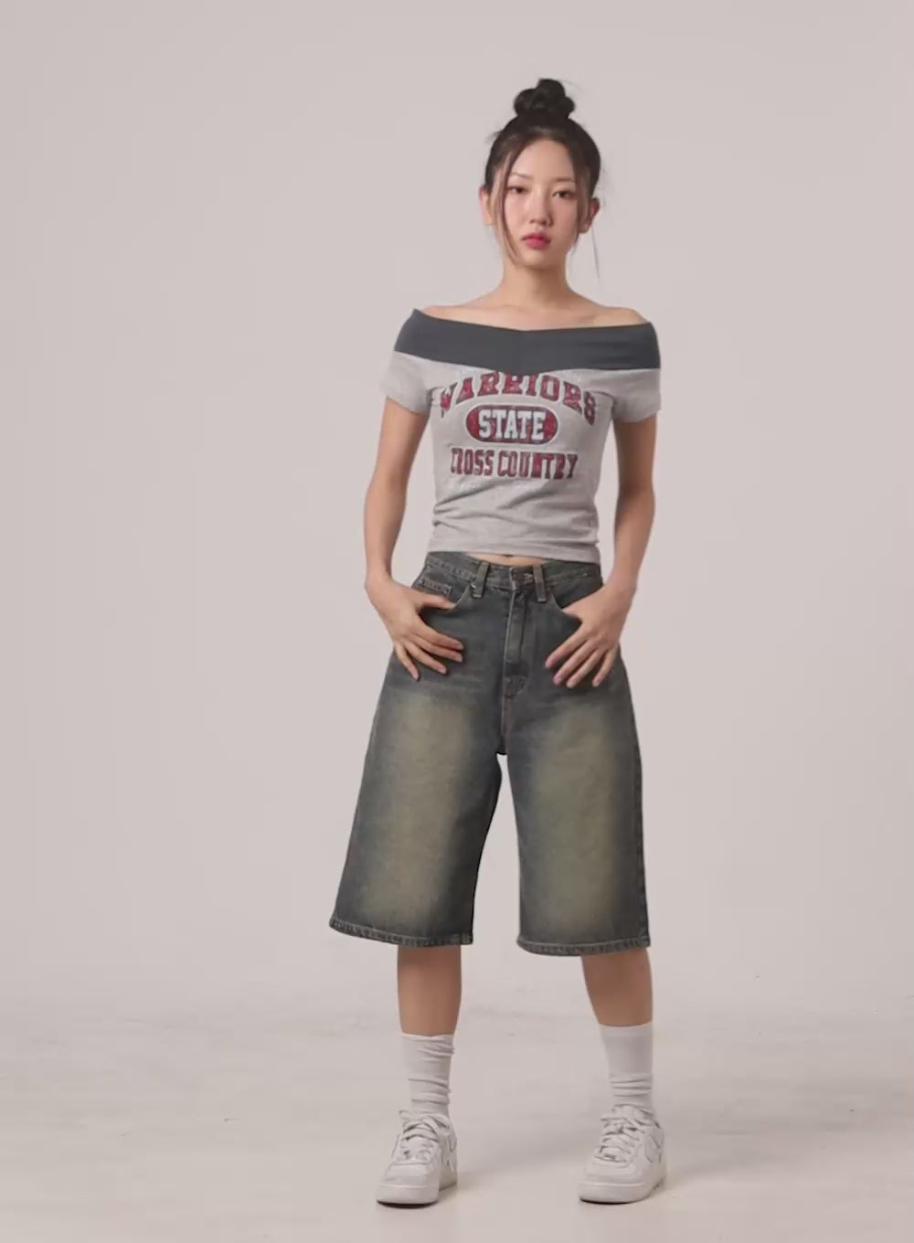 Slim Fit Bermuda Jorts CL410