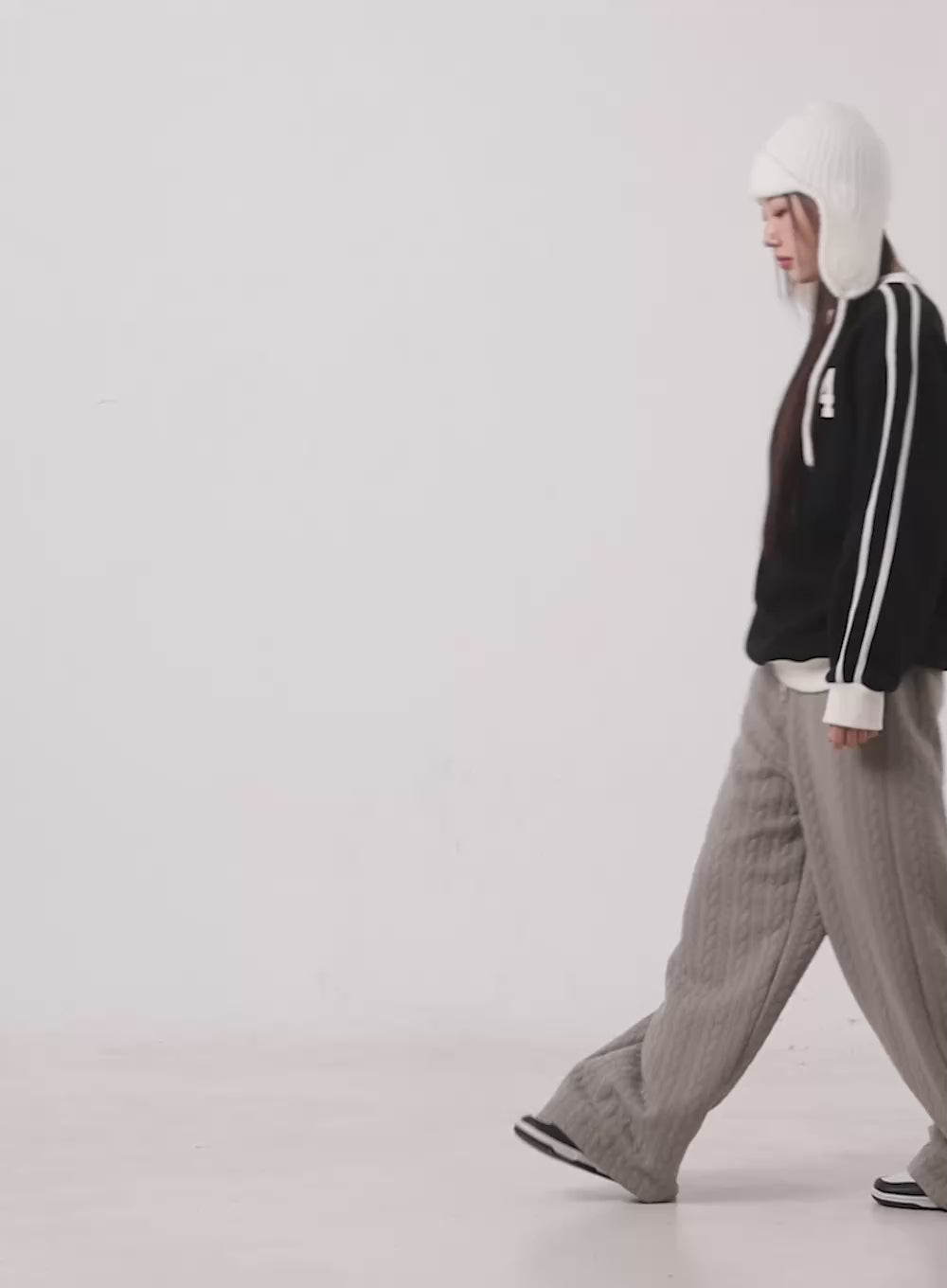 Stylish Quilted Wide-Leg Pants CD416