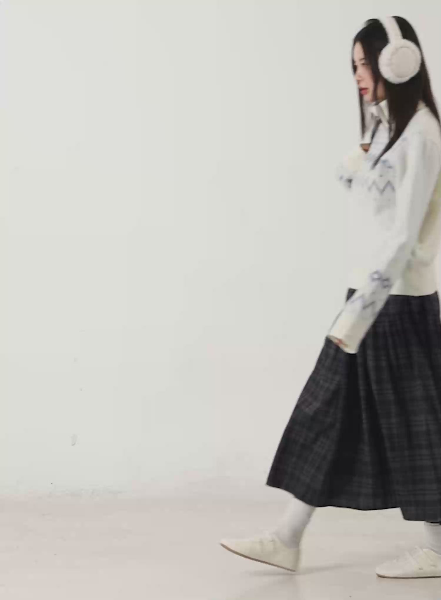 Patterned Turtleneck Sweater CJ507