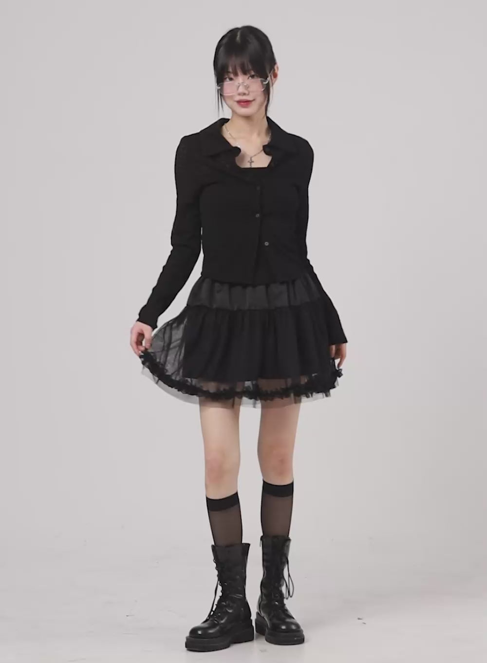 Collar Long Sleeve Blouse CM415