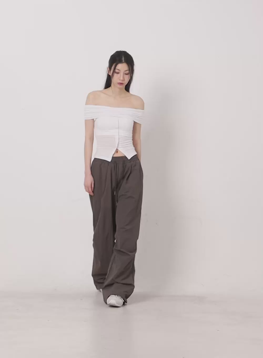 Comfort Pintuck Wide-Leg Sweatpants IY529