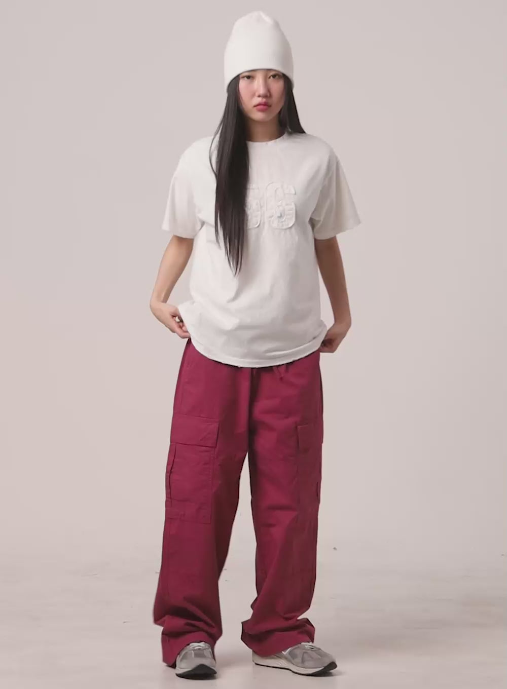 Cargo Wide Leg Pants CY408