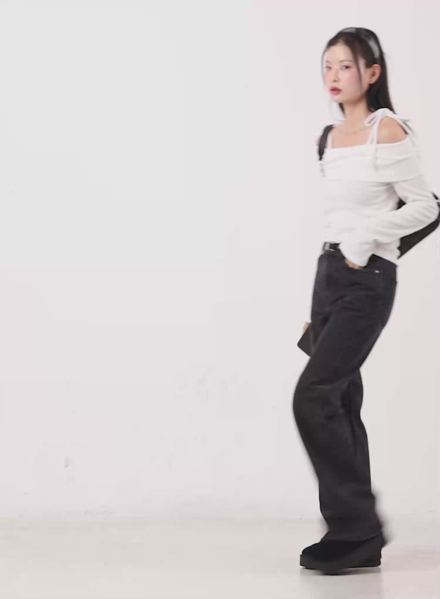 Eileen Belted Flare Jeans CN504