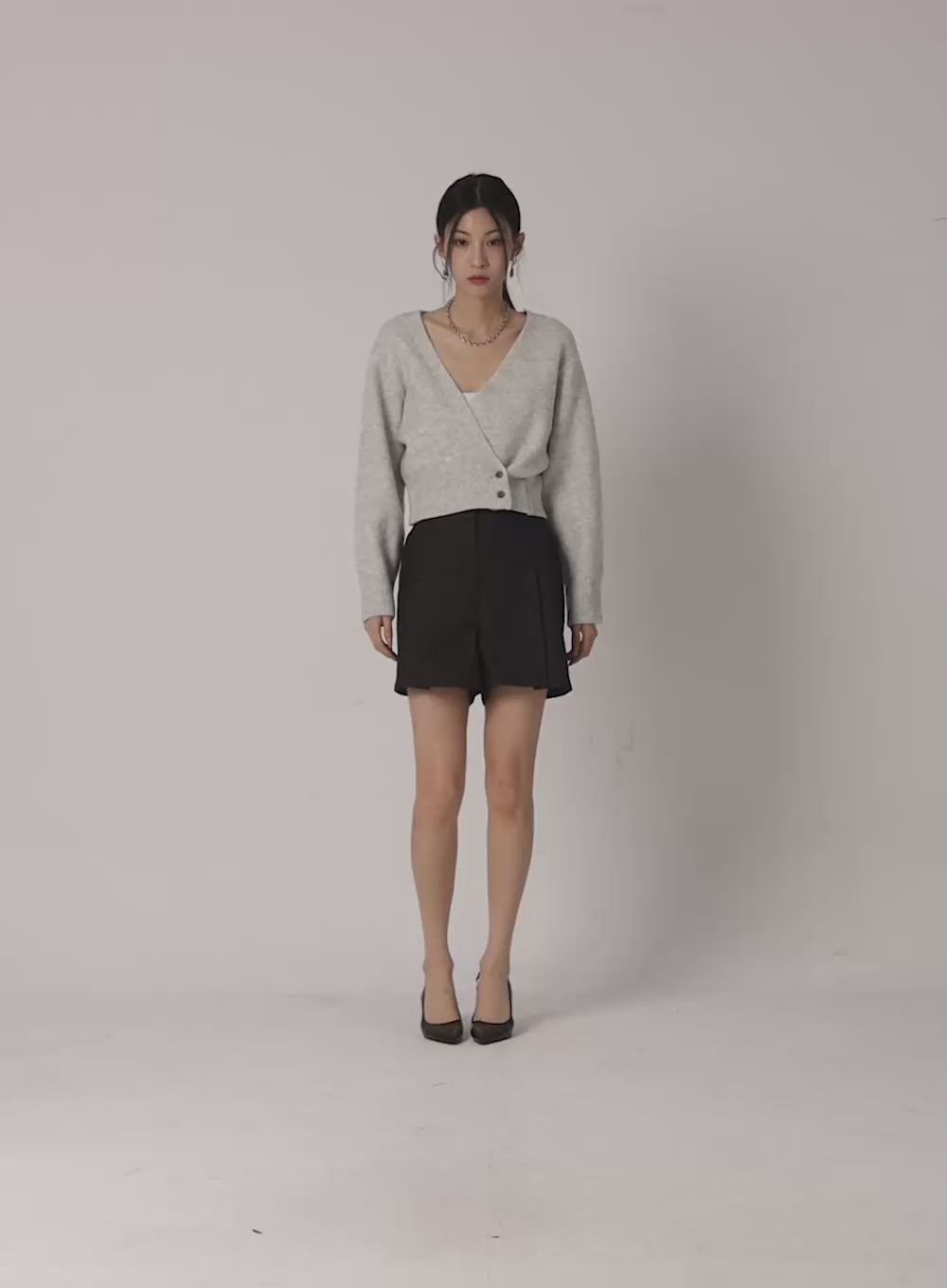 V-Neck Wrap Cardigan IS315