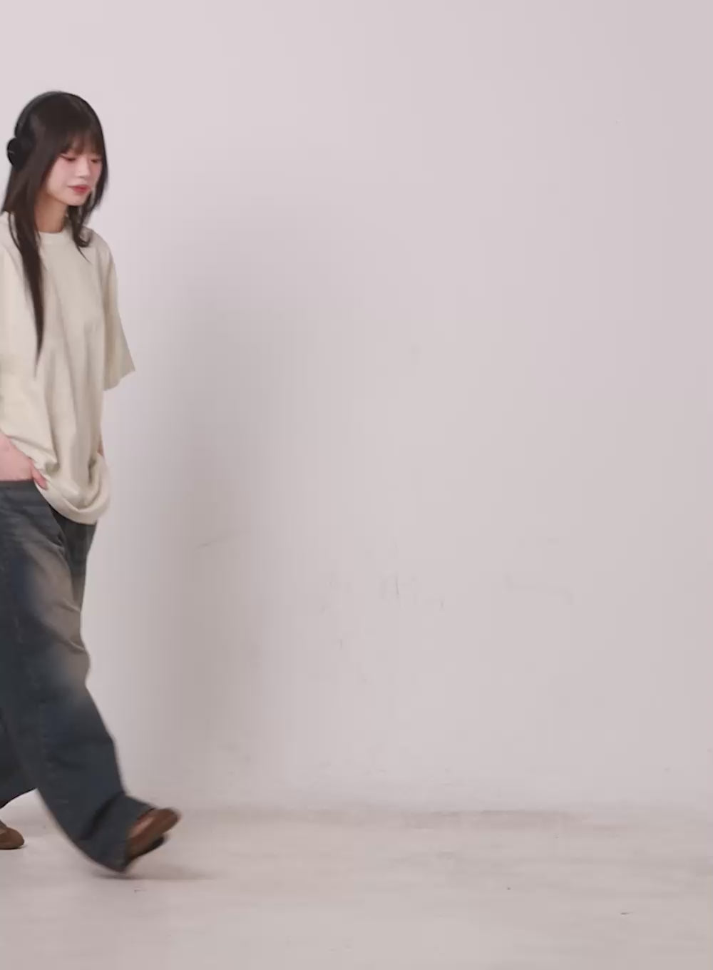 Essential Cotton Canvas Oversize T-Shirt IY502