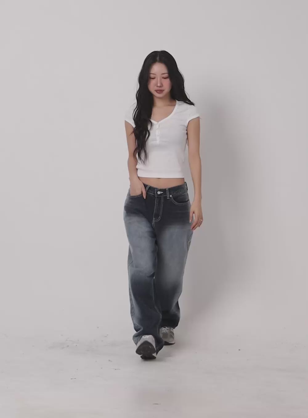 Recycled Wide Baggy Jeans (Unisex) CM425