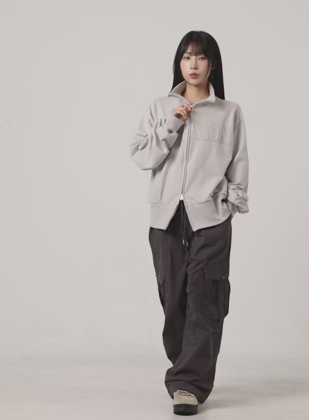 String Banded Baggy Cargo Pants CS403