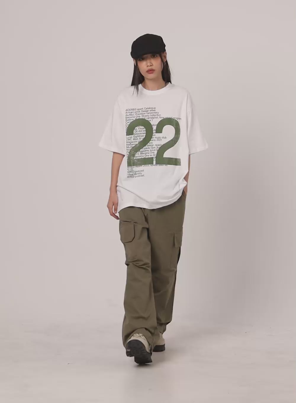 Oversized Graphic 22 T-Shirt IY422