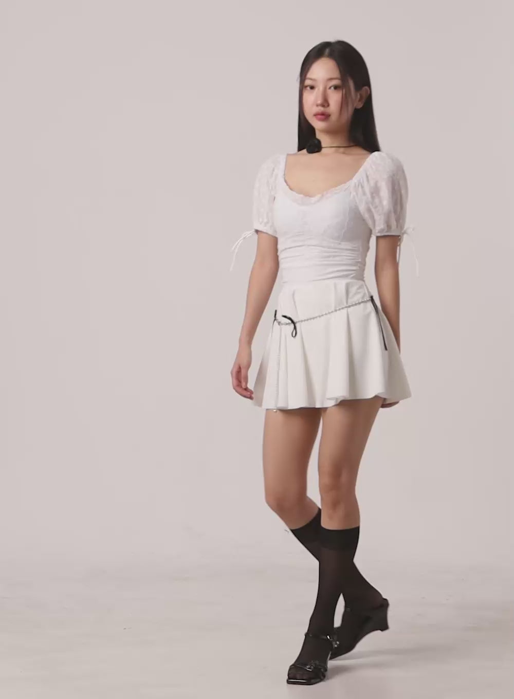 Ribbon Chain Belt OL402