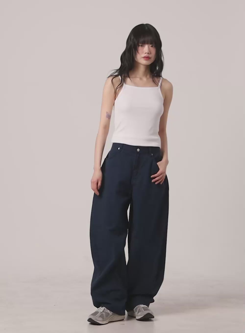 Structured Wide-Leg Pants CU407