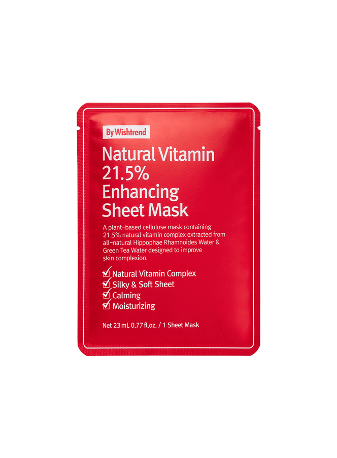 Natural Vitamin 21.5% Enhancing Sheet Mask (23ml)