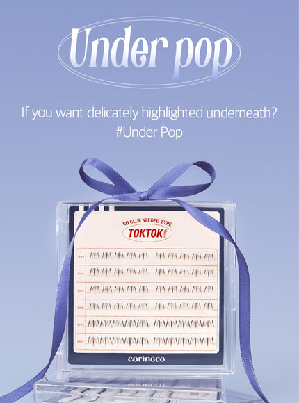 TOKTOKHARA No Glue Eyelash - Under Pop (60pcs)