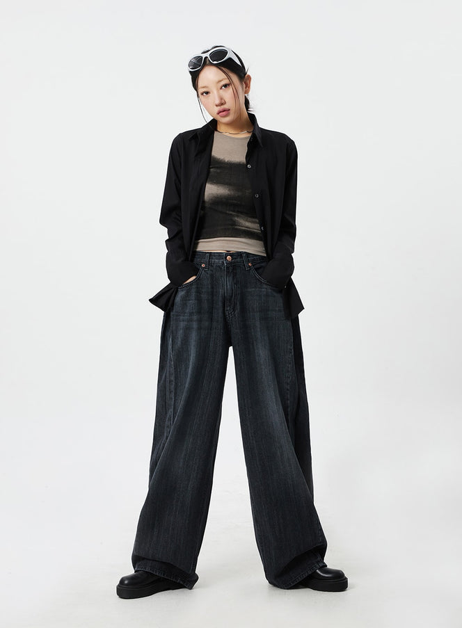 Mid-Rise Baggy Jeans CM324