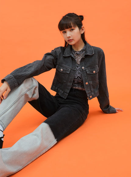 Cropped Denim Jacket CM28