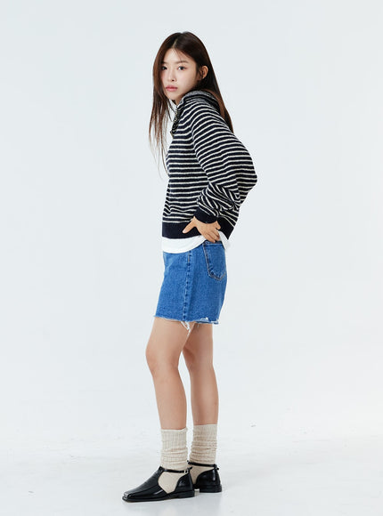 Knitted Half Knee Socks OS02
