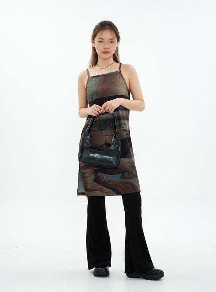 Boot-cut Shirring Banded Pants CM29