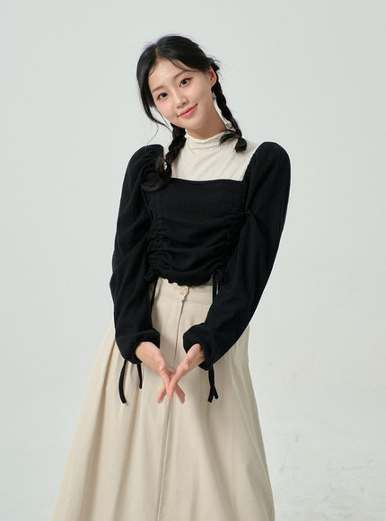 High Waist Bending Long Skirt BN03