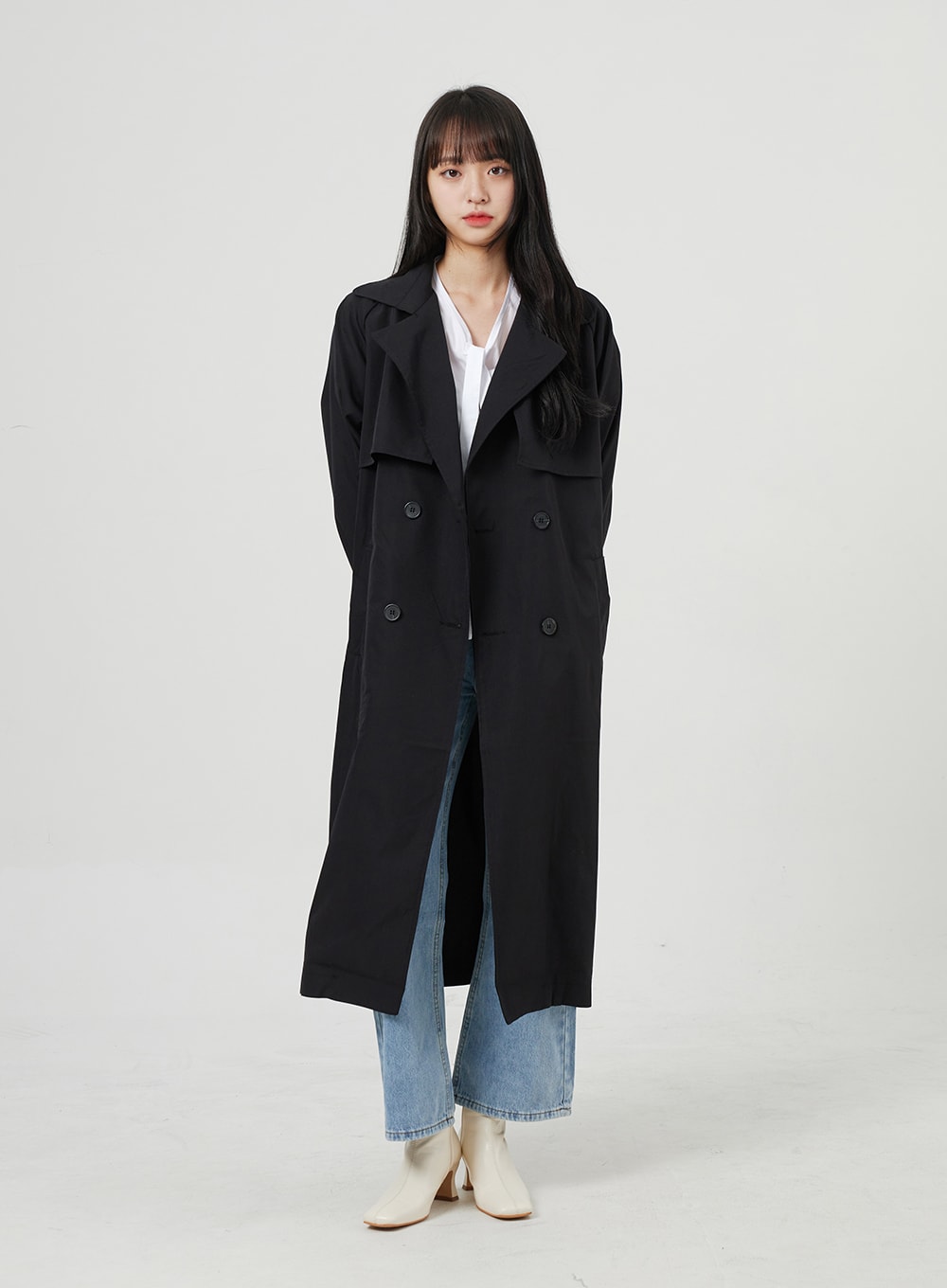 Button Trench Coat OF328