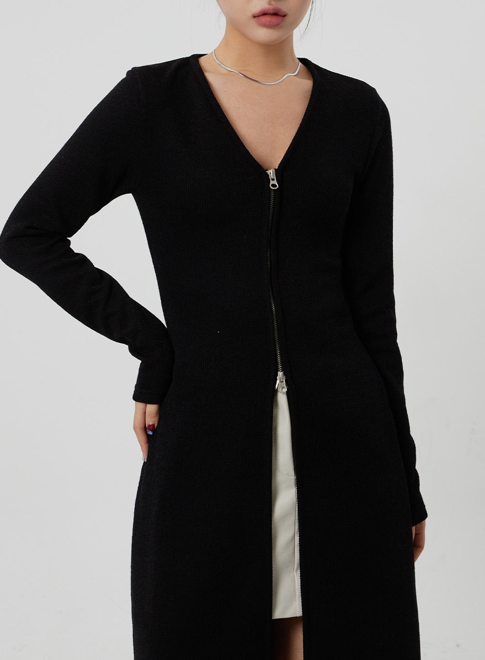 Front Slit Maxi Dress CF306