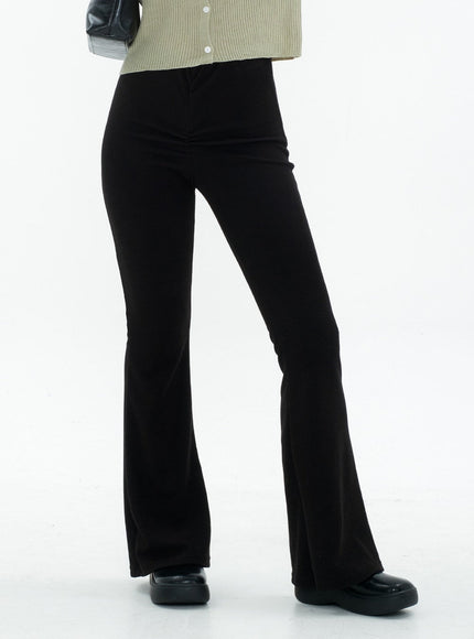 Boot-cut Shirring Banded Pants CM29