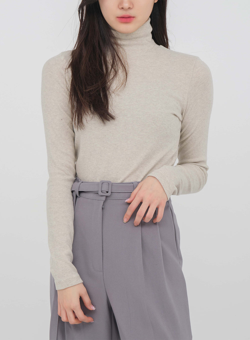 Turtleneck Knit Top J19