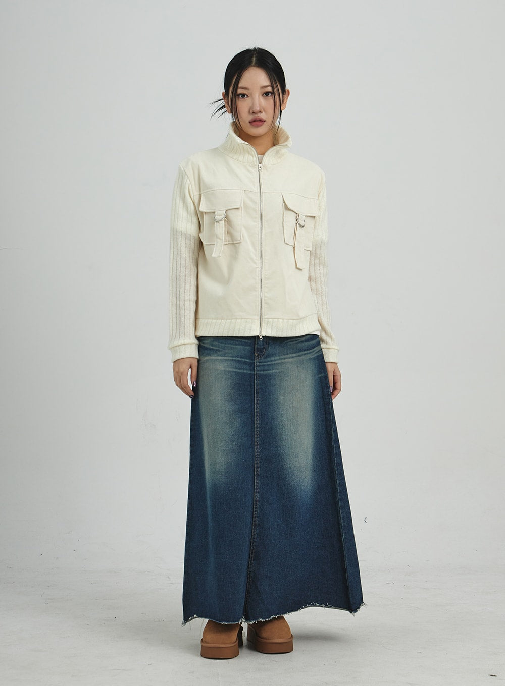 A-Line Maxi Skirt CD08
