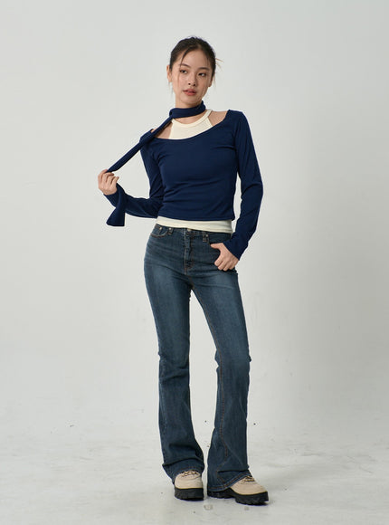 Slim Fit Bootcut Jeans CD19