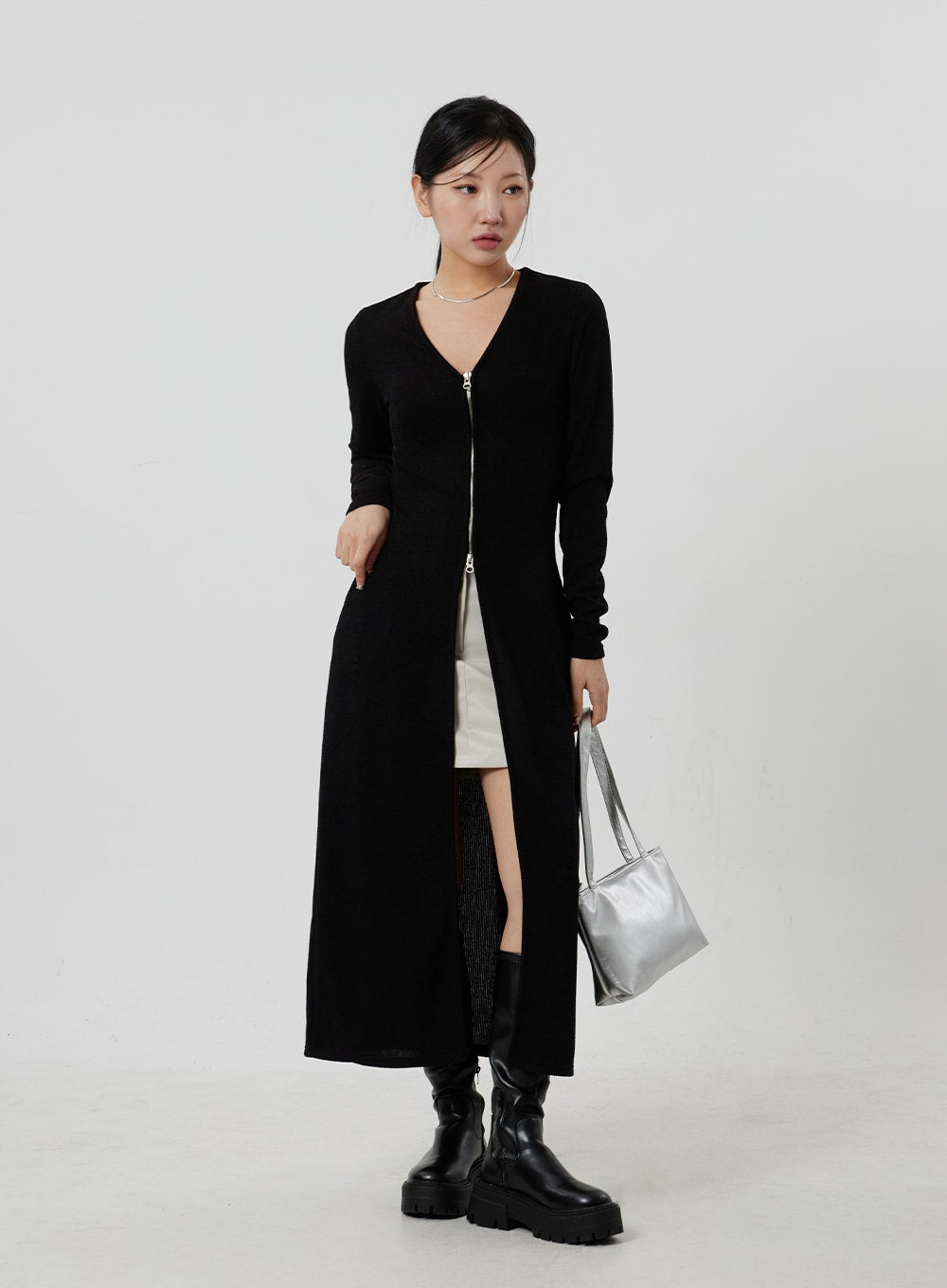 Front Slit Maxi Dress CF306