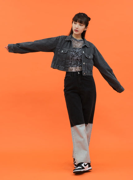 Cropped Denim Jacket CM28