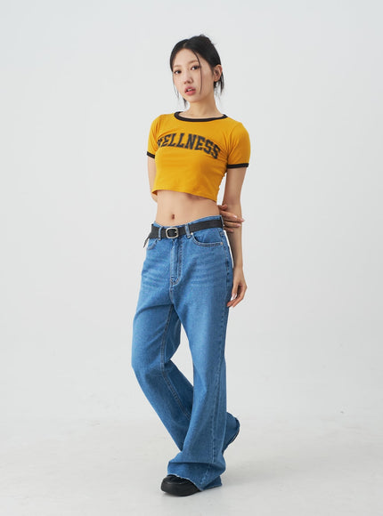 Extra Long Boot-cut Denim Pants CJ03