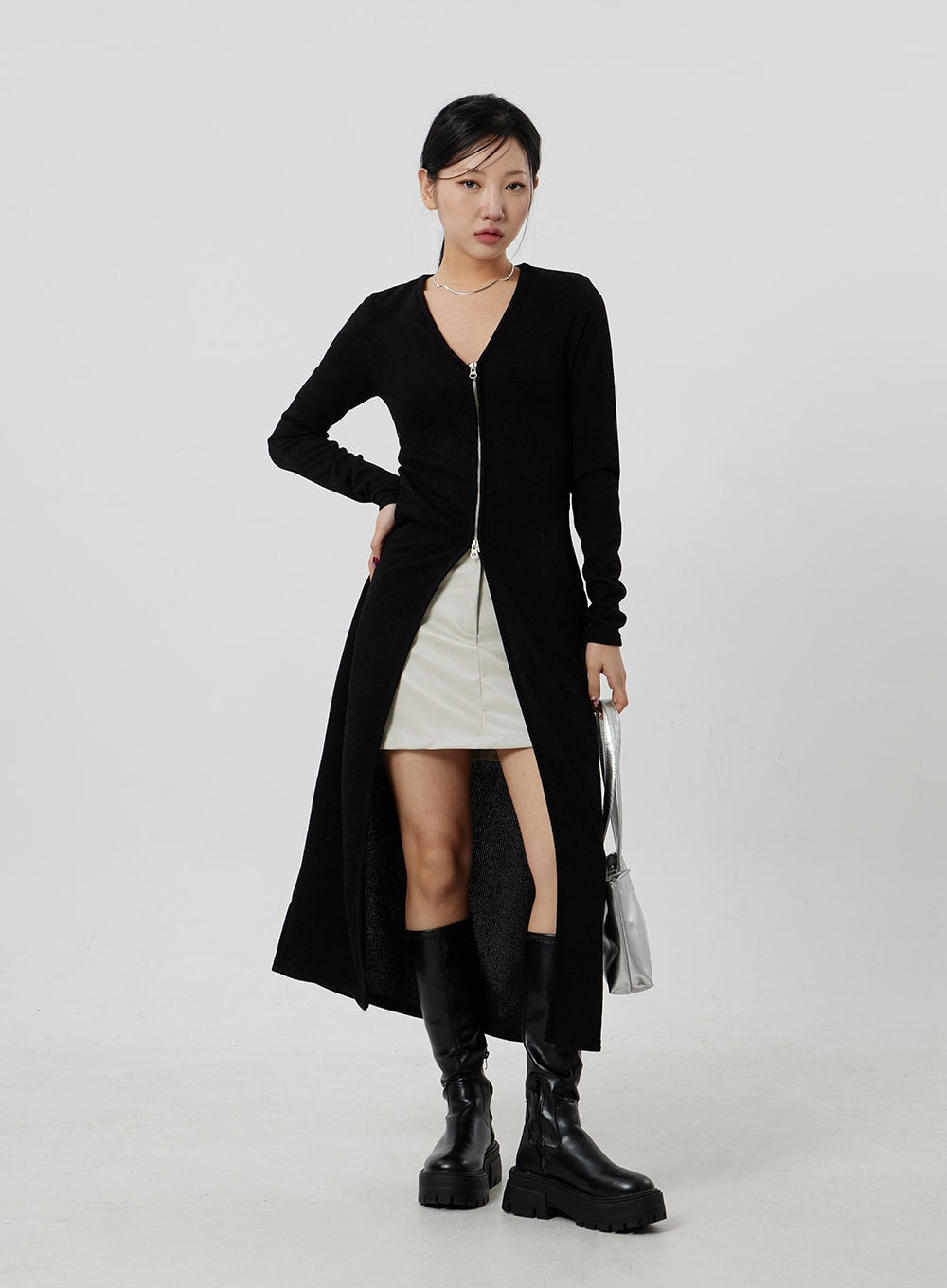 Front Slit Maxi Dress CF306