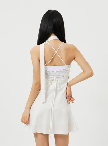 Mini Dress And Neck Accessory CM302