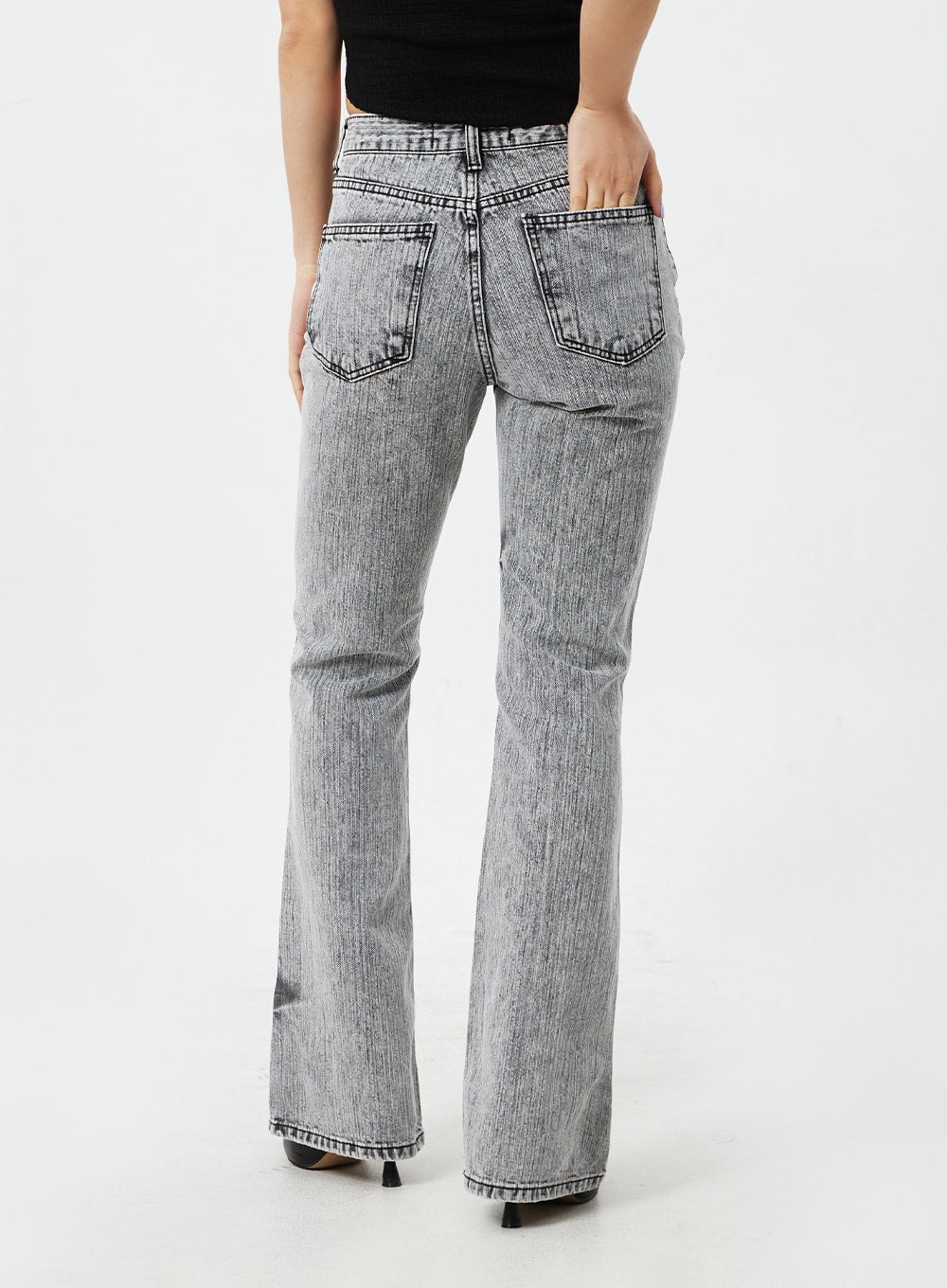 Grey Bootcut Jeans CM324
